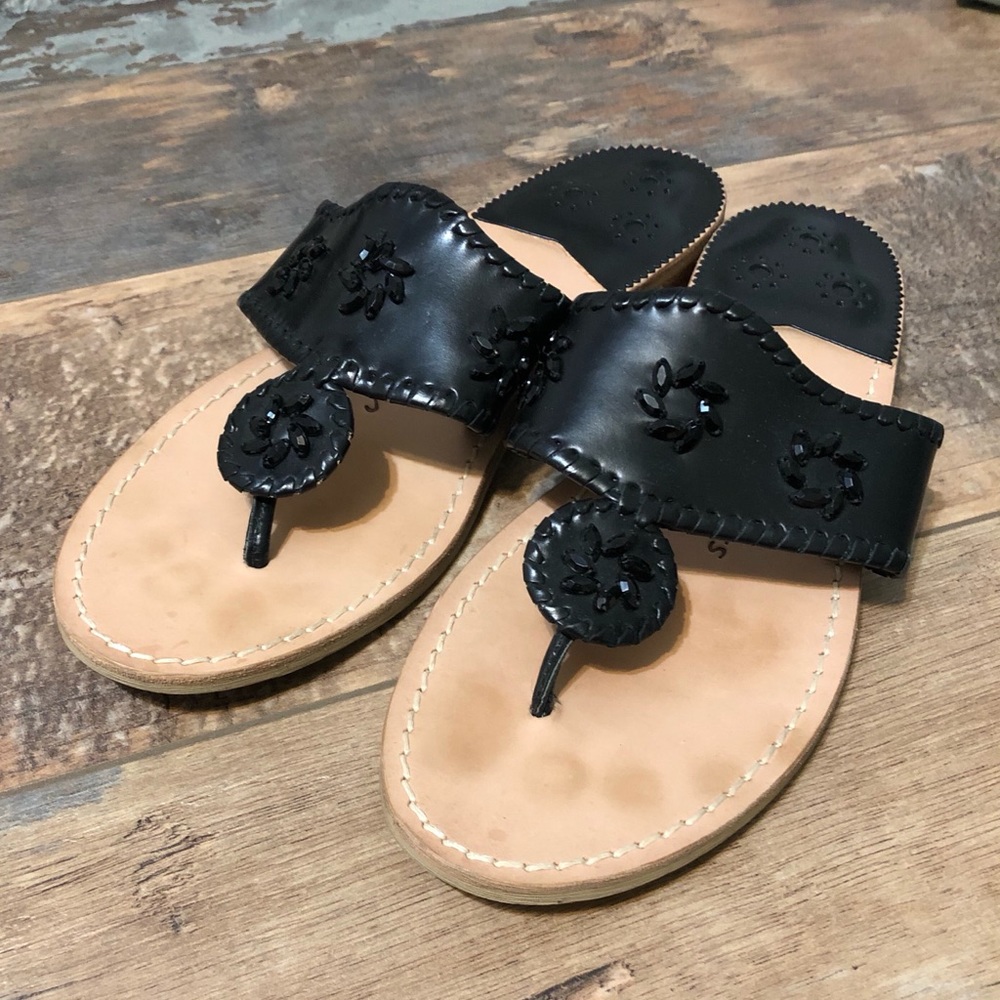 Jack Rogers beaded Navajo sandals